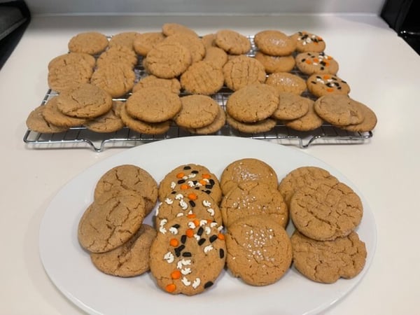 Finished cookies