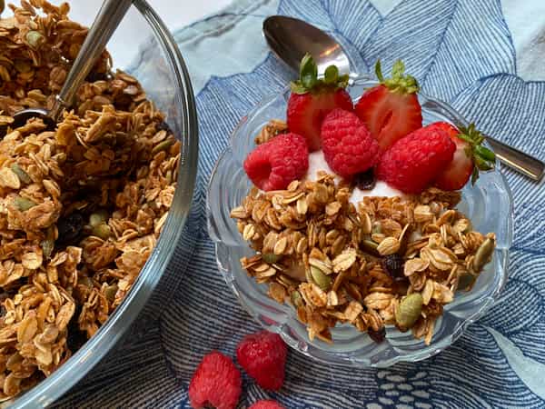 plated granola