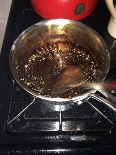 Stirring Balsamic Reduction Stirring Balsamic Reduction