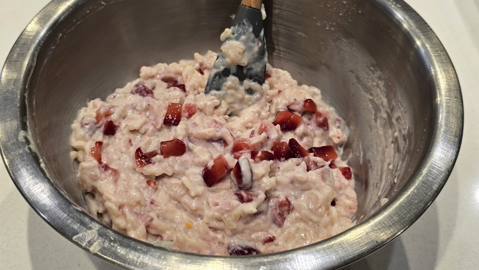 Rice and strawberries