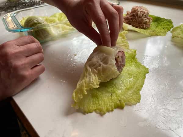 Rolling cabbage