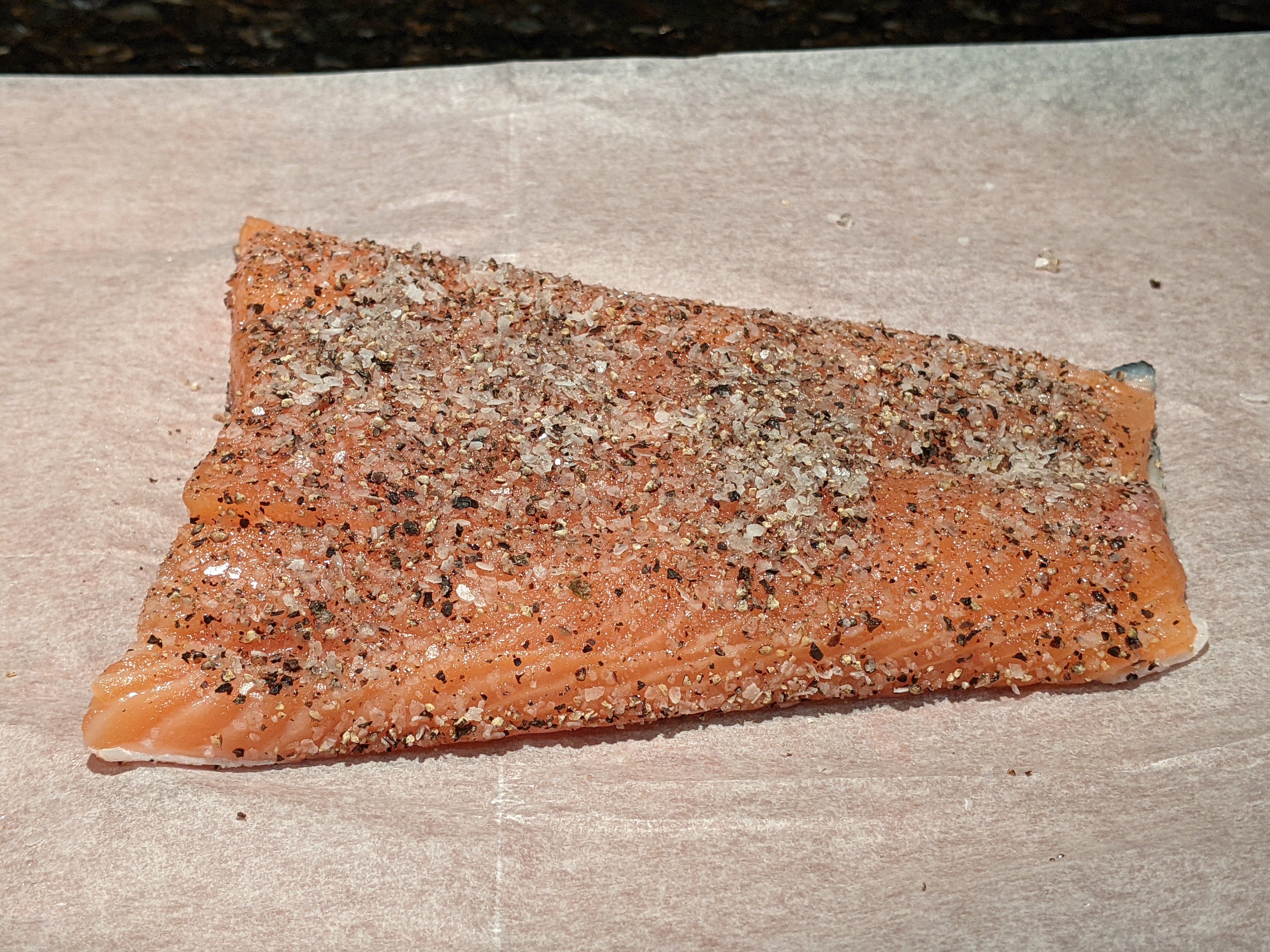 Seasoned salmon