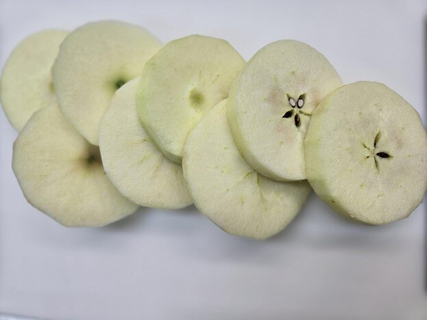 Sliced apples