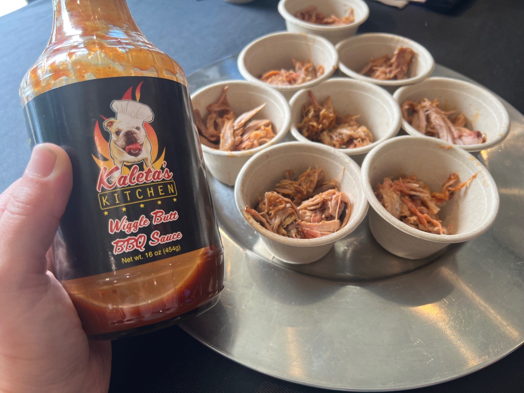 Smoked meat and Kaleta BBQ sauce