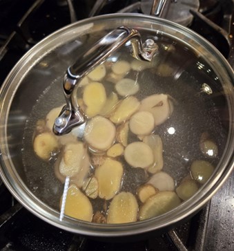 Simple syrup steeping