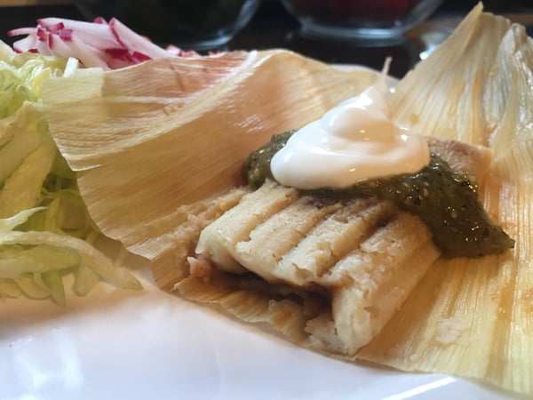 tamale plated