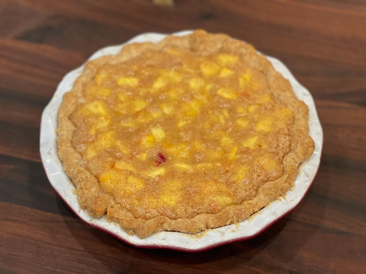 Old Fashioned Peach Cream Pie