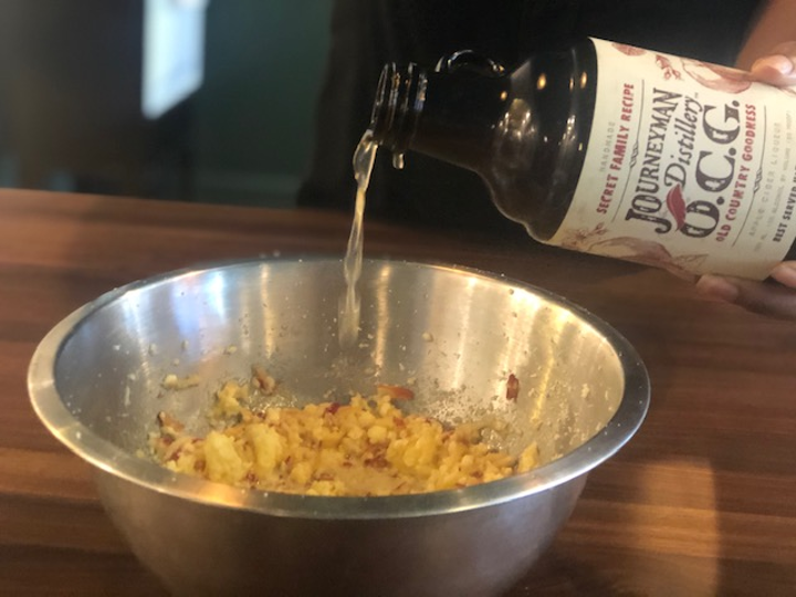 Apple Whiskey Bread with Apple Whiskey Caramel