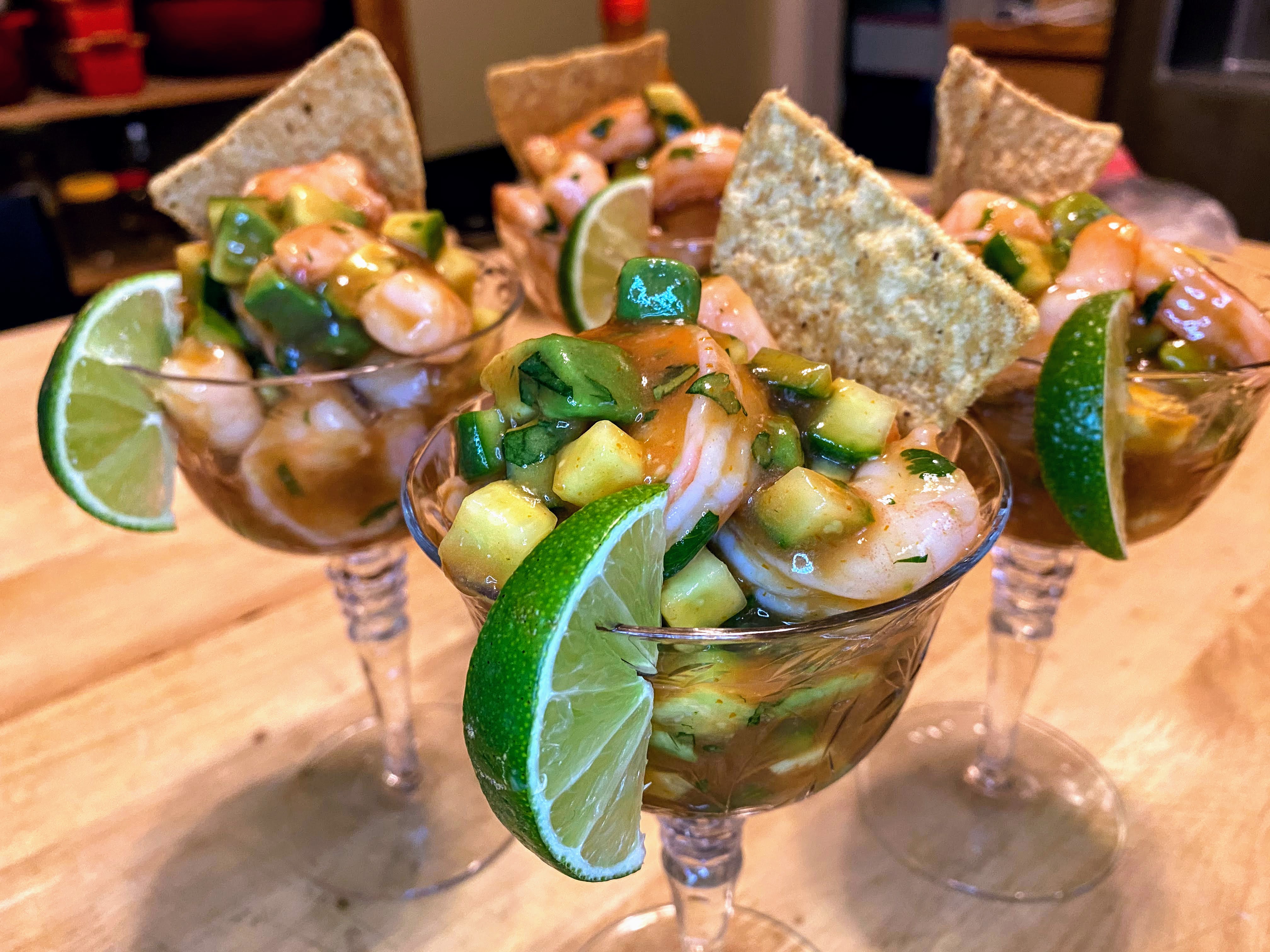 Coctel de Camarones (Spicy Mexican Shrimp Cocktail)