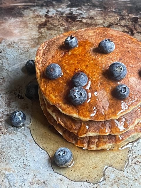 Blueberry Oat Pancakes