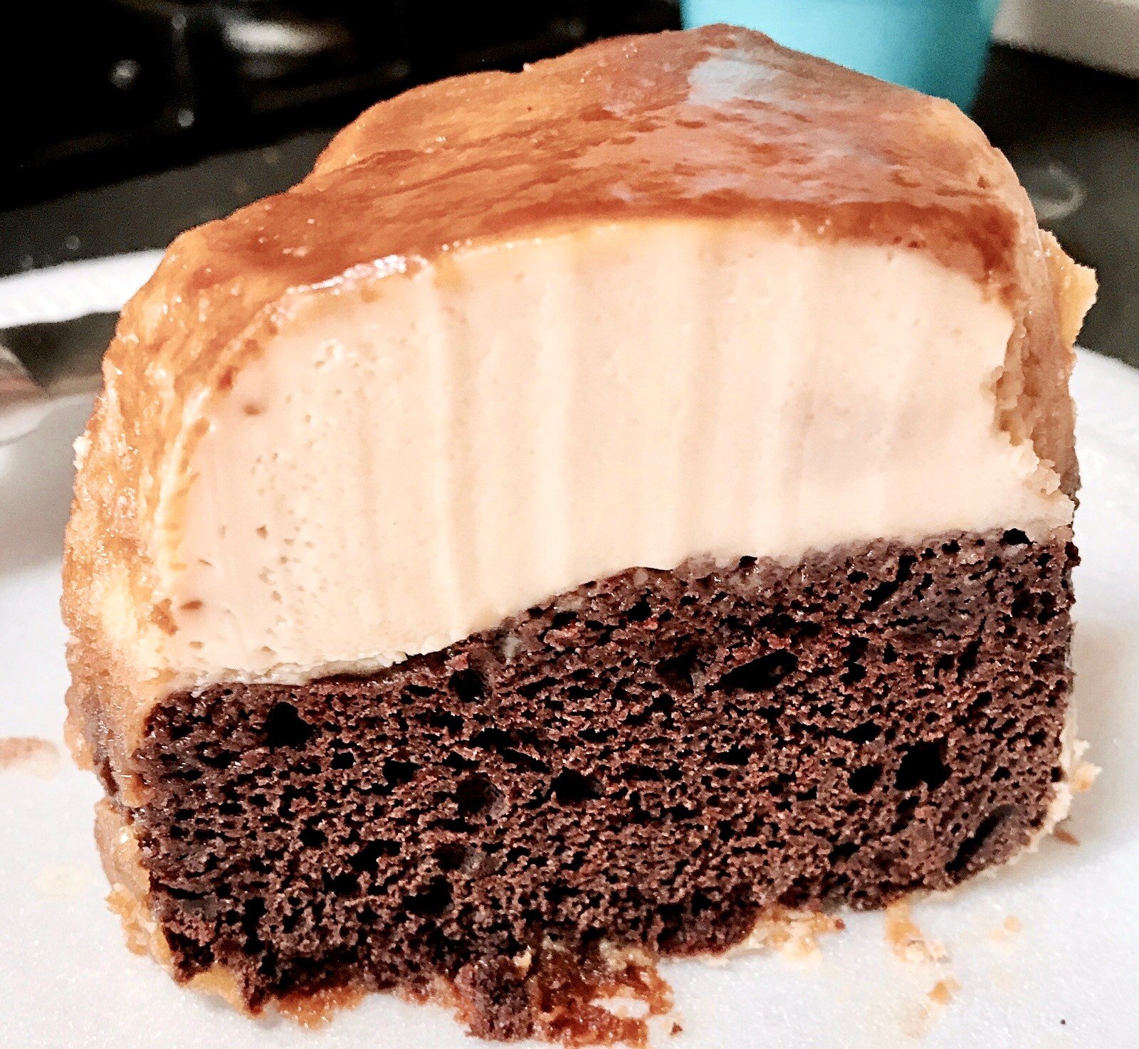 Magic Chocolate Flan Cake {Chocoflan}