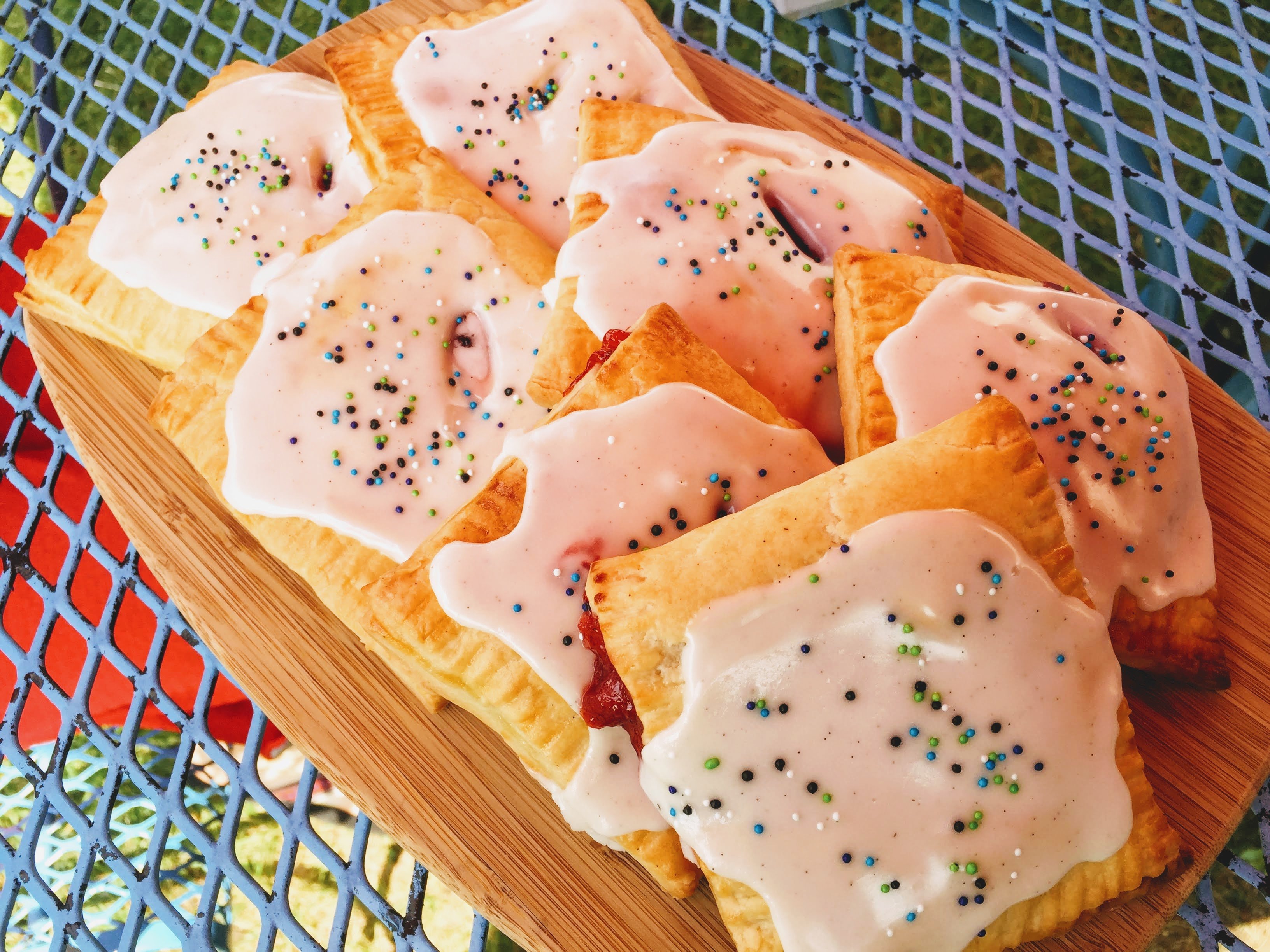 Pop Tarts with Homemade Jam and Vanilla Glaze