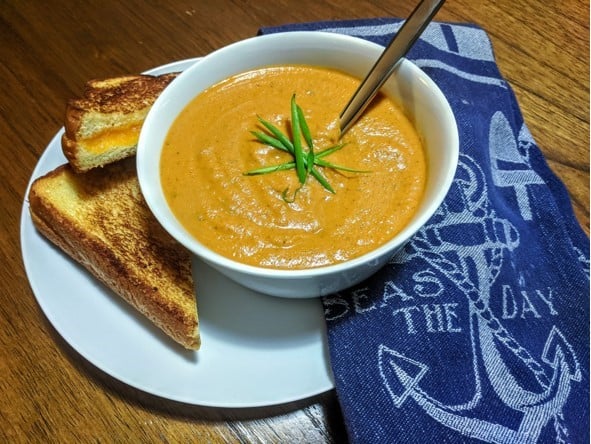 Protein Packed Tomato and Pepper Bisque