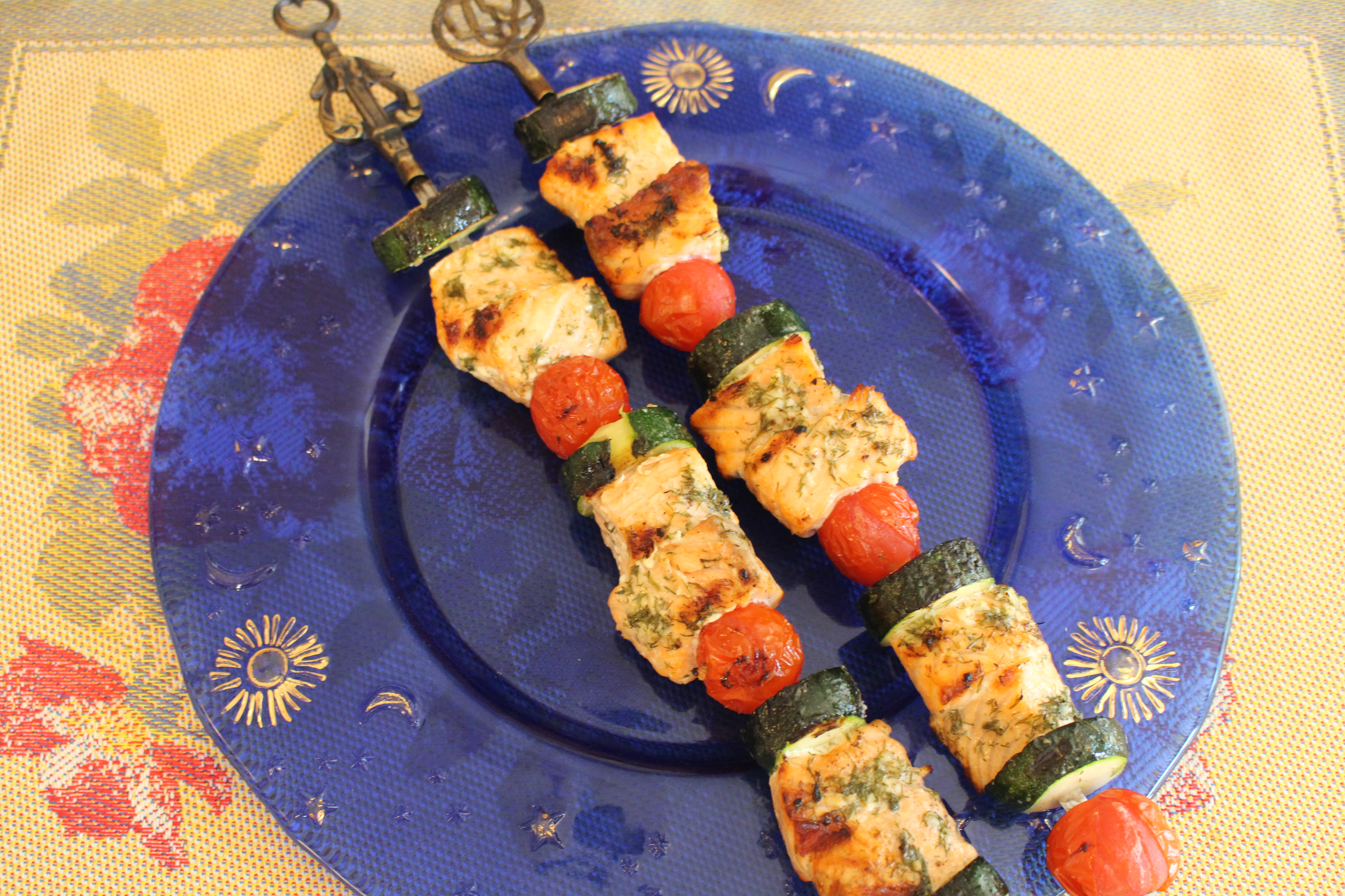 Seafood Kebabs