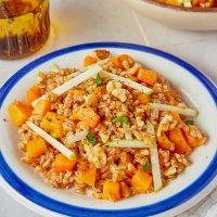 Farro Salad with Butternut Squash, Apples and Walnuts