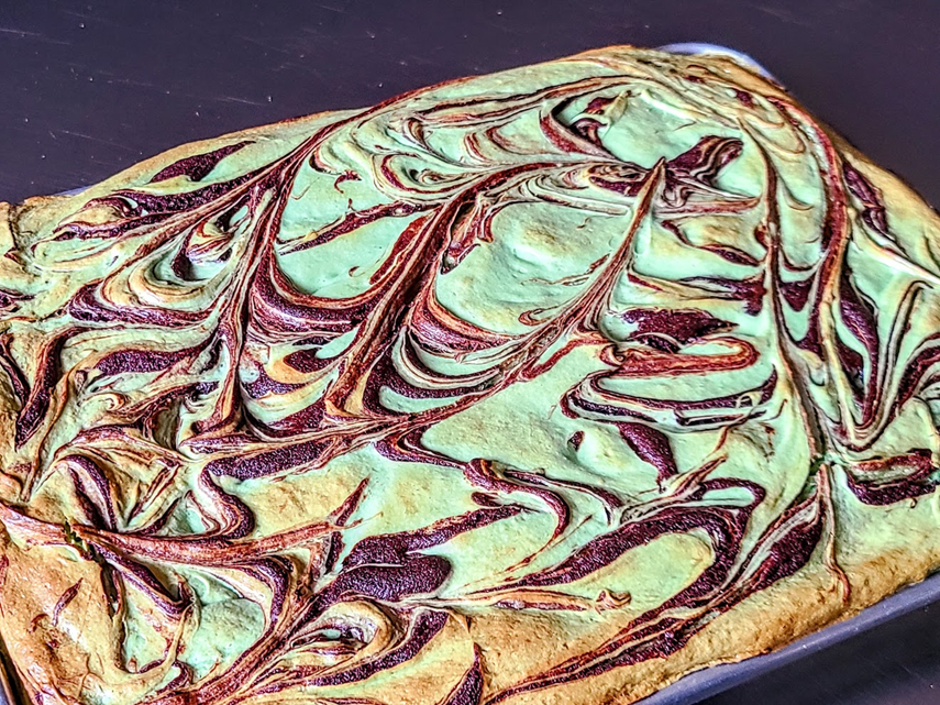 Matcha Cheesecake Brownies