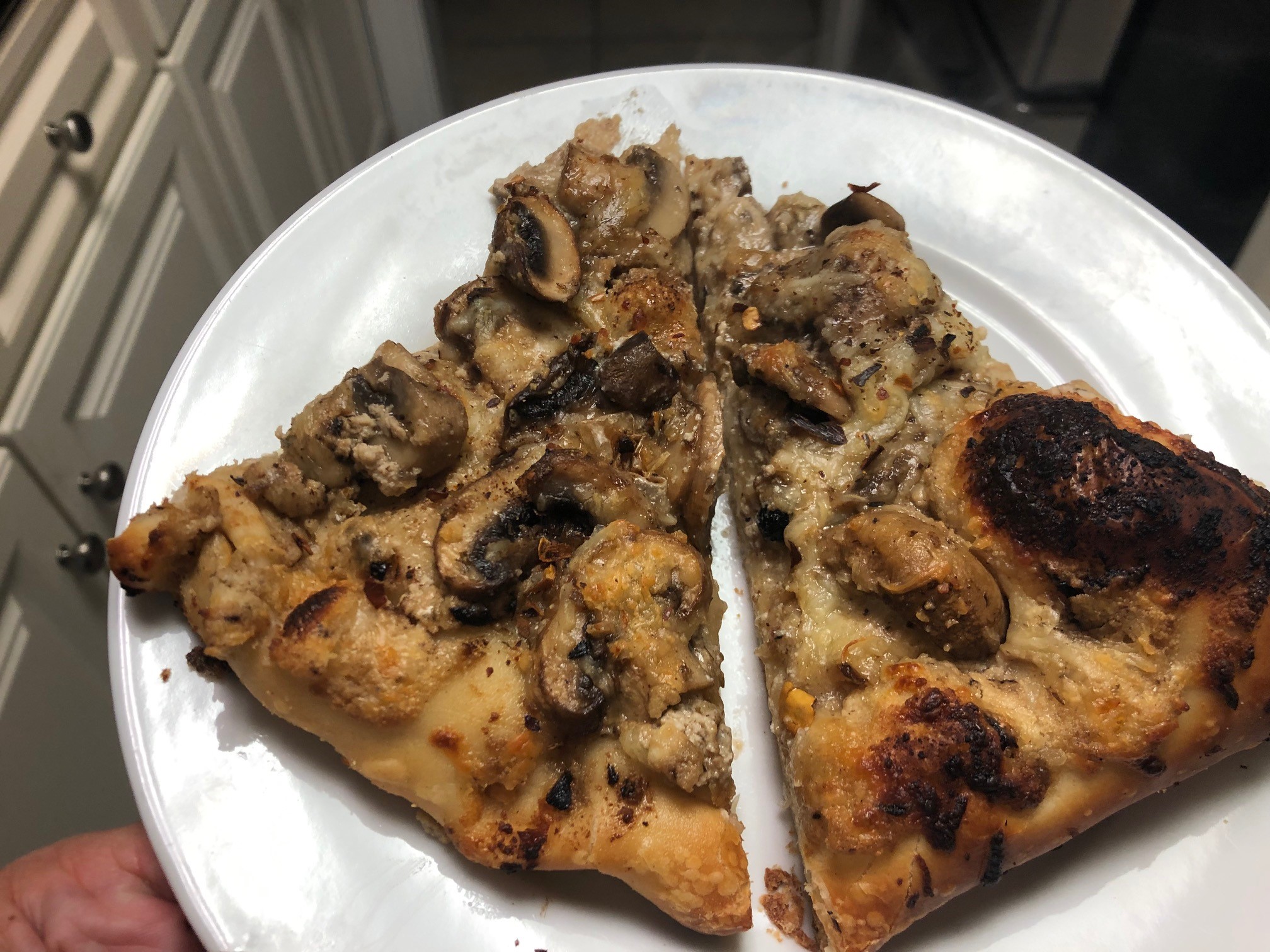 Black Garlic Mushroom Pizza